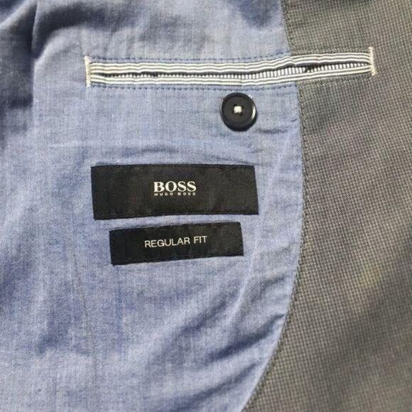 Boss Hogo Boss men’s sport coat grey size 50R - Picture 7 of 9